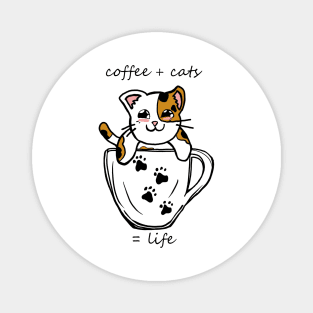 coffee cat Magnet